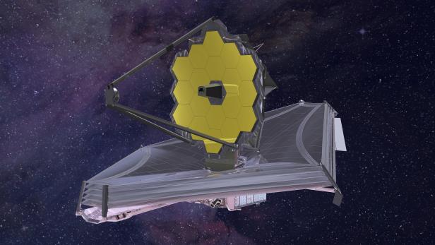Das James Webb Teleskop wird ein weltraumbasiertes Infrarotteleskop mit 6,5 Meter Spiegeldurchmesser sein