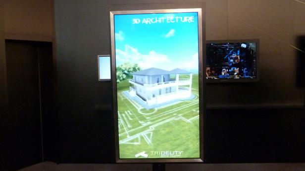 3-D-Screens in Hochformat für Werbeindustrie interessant