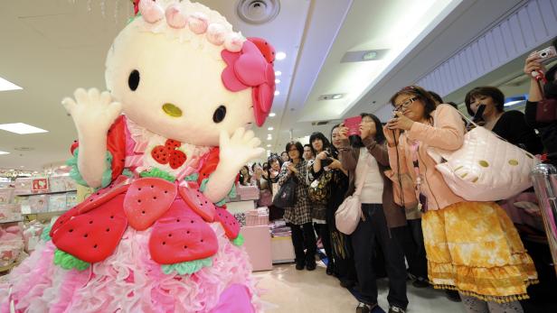 Hello Kitty ist weltweit beliebt, die Spielzeug-Marke soll mehr als sieben Milliarden US-Dollar wert sein