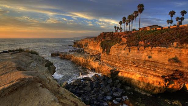 Ein Teil der Sunset Cliffs in San Diego
