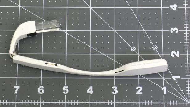 Das neue Augmented-Reality-Werkzeug Google Glass ohne dazugehörige Brille