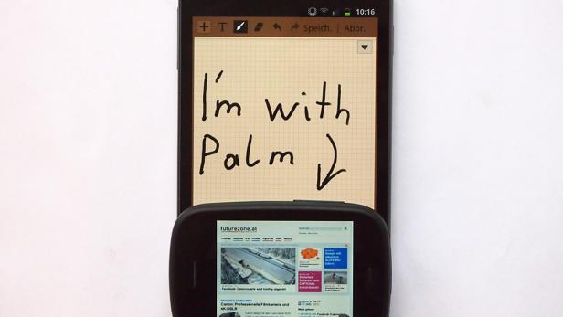 Riese und Zwerg: Galaxy Note im Vergleich mit HP Palm Veer