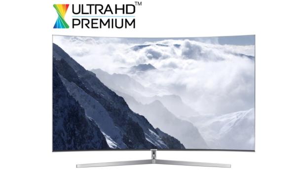 Der laut Samsung rahmenlose KS9500 ist das Spitzenmodell der 2016er SUHD-TVs. Das UltraHD-Premium-Label kennzeichnet TVs, die den UHD-Standard für HDR-Inhalte erfüllen