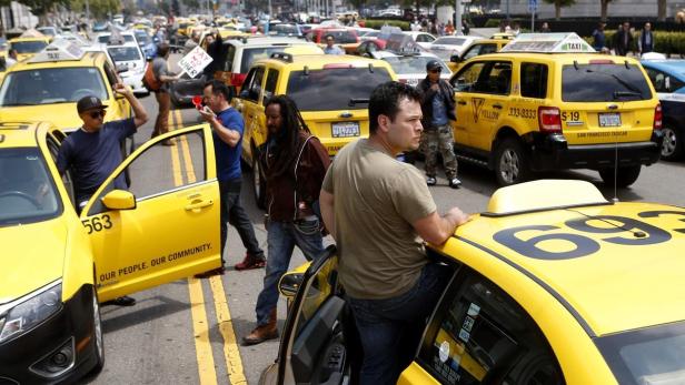 Auch in San Francisco gab es bereits Proteste von Taxifahrern gegen die Fahrtendienst-Konkurrenz