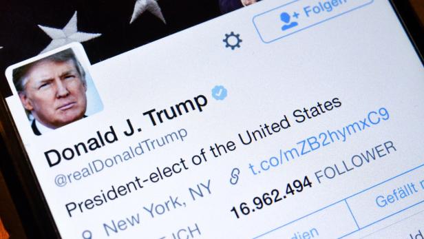 Trump hat knapp sieben Millionen mehr Follower als der offizielle Twitter-Account des US-Präsidenten