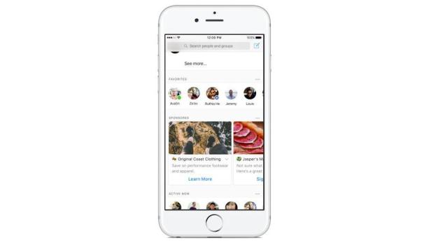 fb_messenger_werbung.JPG Facebook zeigt im Messenger-Homescreen künftig testweise Werbung