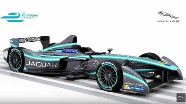 Jaguars elektrischer Formel-E-Rennwagen