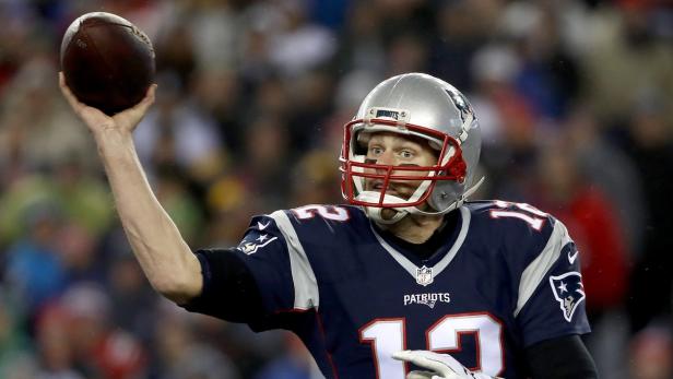 Tom Brady und die New England Patriots sind am Sonntag in der Favoritenrolle