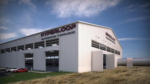 Die erste Teststrecke des US-Start-ups Hyperloop Transportation Technologies ist im kalifornischen Quay Valley geplant.