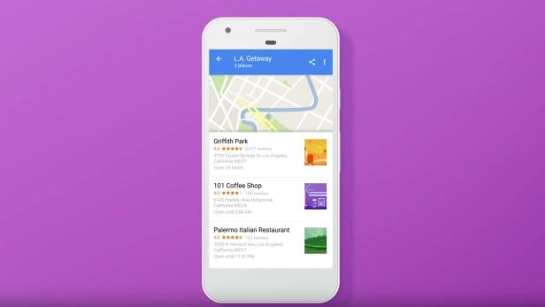 Auf Google Maps kann man nun eigene Favoriten-Listen erstellen und teilen