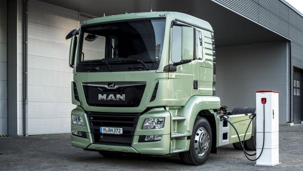 erste E-Truck von MAN in Steyr, Elektro Lkw