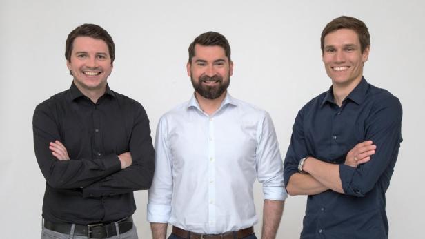 cashpresso-Gründer Daniel Strieder, Michael Handler und Jörg Skornschek