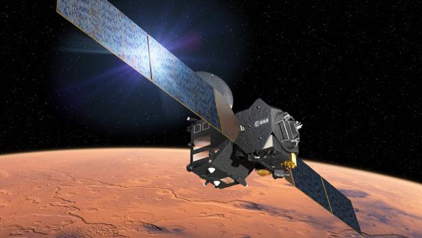 Der Trace Gas Orbiter kommt dem Mars nun besonders nahe