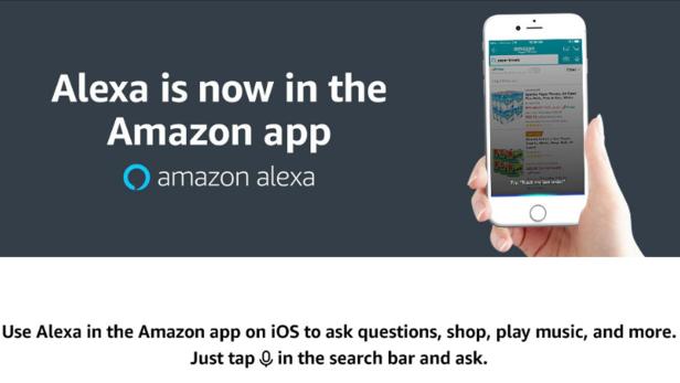 Amazon Alexa ist künftig auch in der iPhone-App des Online-Händlers zuhause