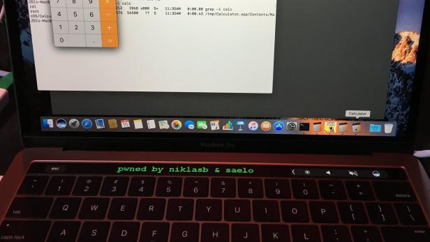 Ein konnte über Safari die Touch Bar eines MacBook Pro hacken