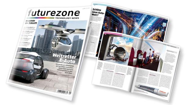 Die erste Ausgabe des futurezone Magazins ist ab dem 6. April österreichweit erhältlich