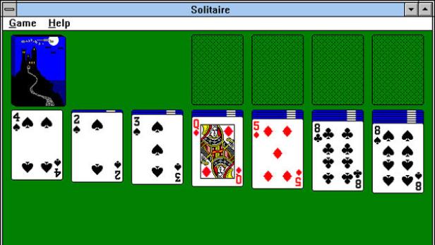 Microsoft Solitaire wurde erstmals in Windows 3.0 integriert