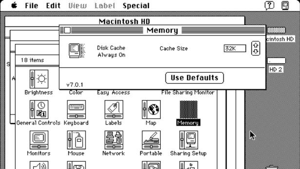Im Internet Archive kann man das alte Mac-Betriebssystem System 6 ausprobieren