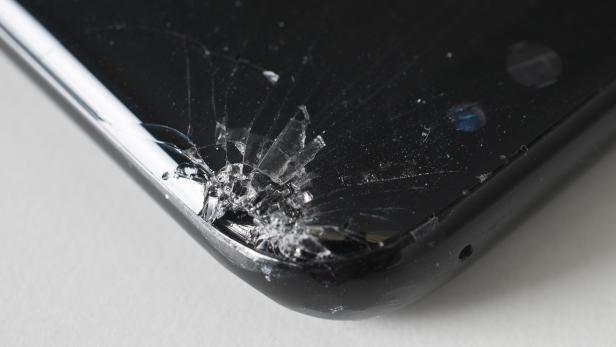 Die Schäden am Samsung Galaxy S8 nach dem Falltest