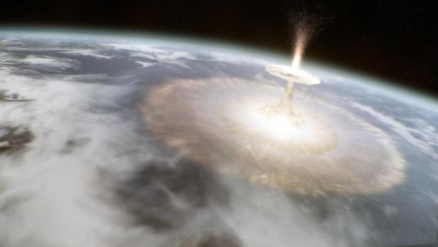 Asteroiden-Einschlag: Bild aus der Dokumentation &quot;Armageddon - Der Einschlag&quot;