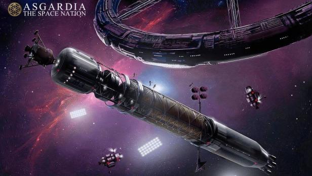 In ferner Zukunft sollen die Bürger von Asgardia Raumstationen im Orbit bewohnen