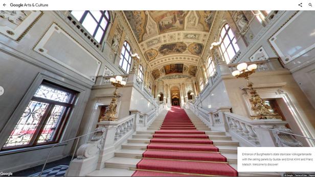 Das Burgtheater taucht nun bei Google Arts and Culture auf