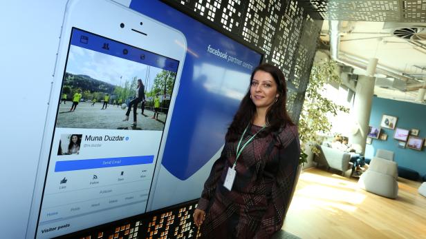 Staatssekretärin Muna Duzdar besuchte vergangene Woche Facebook und Google in Dublin.