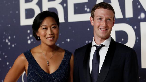 Priscilla Chan und Mark Zuckerberg beim Breakthrough Prize Award in Mountain View Anfang November