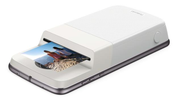 Der Polaroid Insta-Share Printer für Motorola Z Smartphones