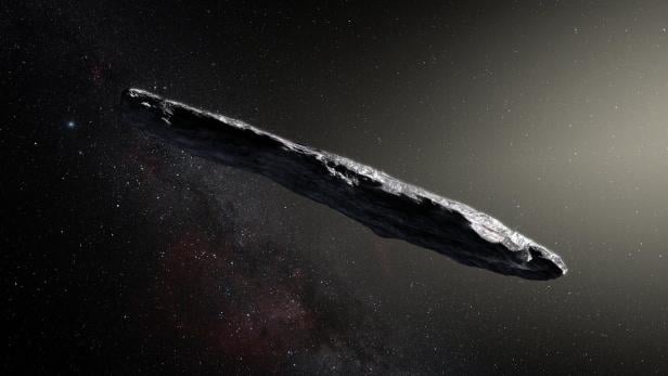 Oumuamua (Künstlerabbildung)