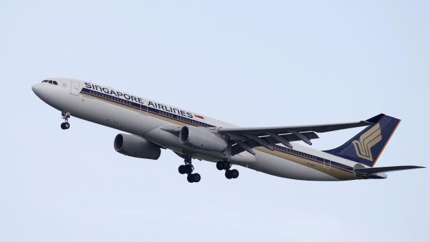 Ein Flugzeug der Singapore Airlines (Symbolbild)