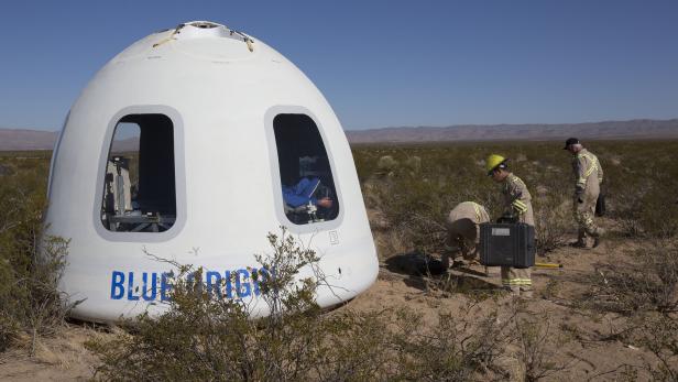 Blue Origin will Menschen in einer Kapsel auf einen Weltraumflug schicken