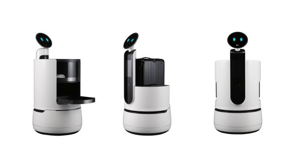 LGs Servier-Roboter, Gepäck-Roboter und Supermarkt-Roboter