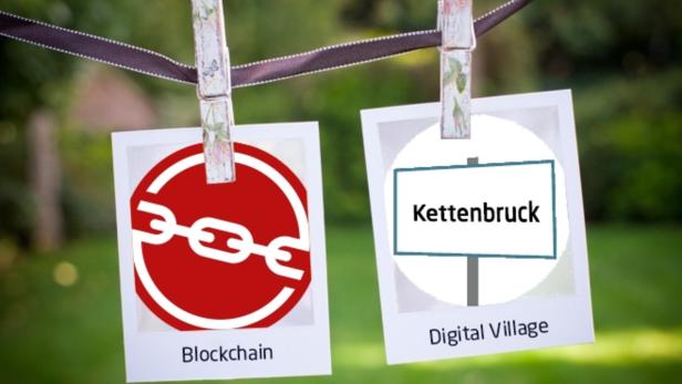 In der vom BRZ ins Leben gerufenen virtuellen Gemeinde Kettenbruck werden Blockchain-Anwendungen vorgezeigt.