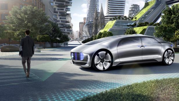 Der autonome Mercedes-Benz F 015 soll die Zukunft des Individualverkehrs auf der Straße repräsentieren