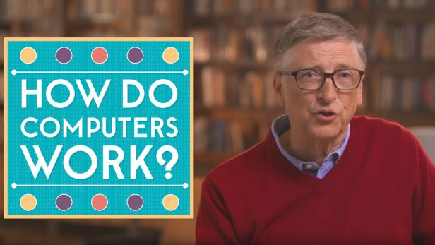 Bill Gates ist künftig Teil einer Flugzeug-Video-Reihe über die Funktionsweise von Computern