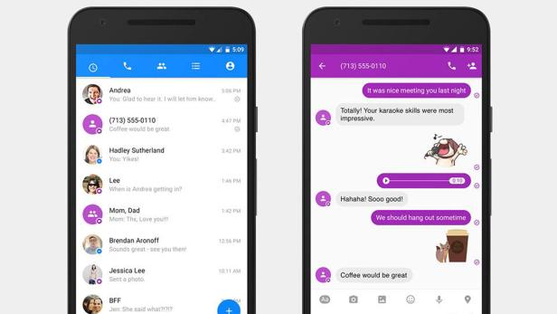 Der Facebook Messenger kann nun auch als SMS-App fungieren