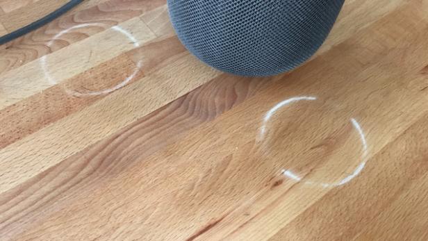 Apple HomePod hinterlässt weiße Flecken auf Holzoberflächen