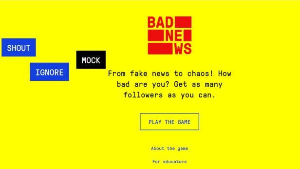 Das Online-Spiel Get Bad News will die Taktiken von Fake-News-Produzenten aufdecken