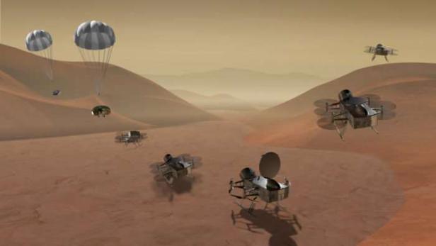 Drohne auf Titan