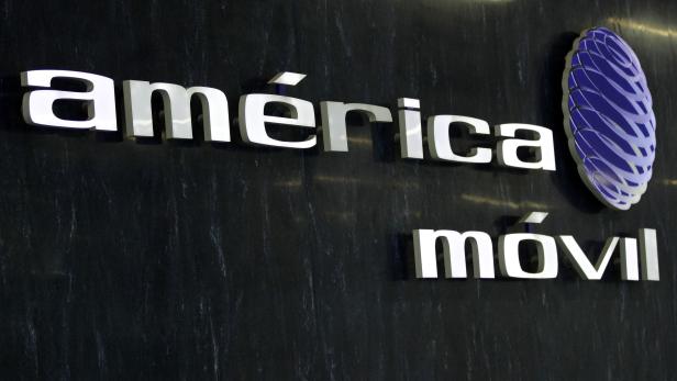 File photo of the logo of America Movil at the company's corporate offices in Mexico City