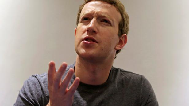 FILE PHOTO: Facebook CEO Mark Zuckerberg speaks during a Reuters interview at the University of Bogota