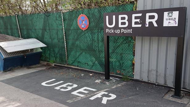 Uber Pick-up Point in Wien