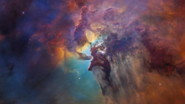 Der Lagunennebel in der Milchstraße, aufgenommen mit dem Hubble-Weltraumteleskop