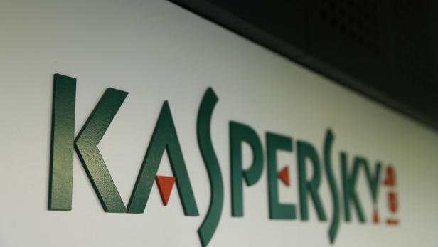 FILE PHOTO - The logo of Russia's Kaspersky Lab is displayed at the company's office in Moscow, Russia