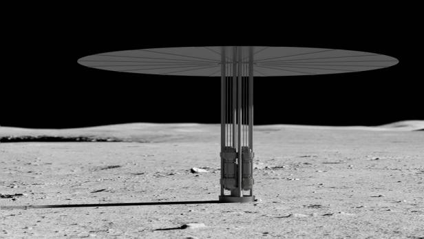 So könnte laut der NASA die fertige Version von KRUSTY am Mond aussehen