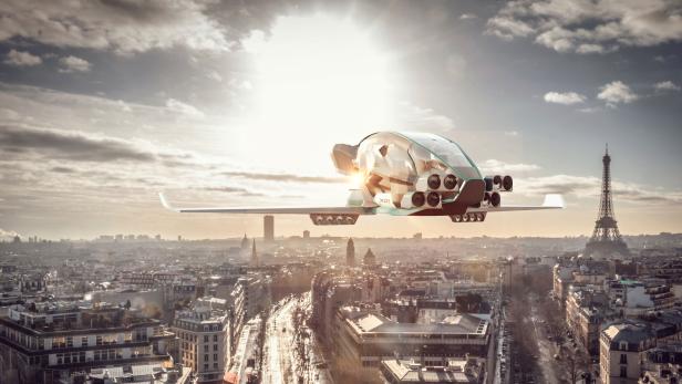 Flugtaxi des französischen Start-ups Electric Visionary Aircraft