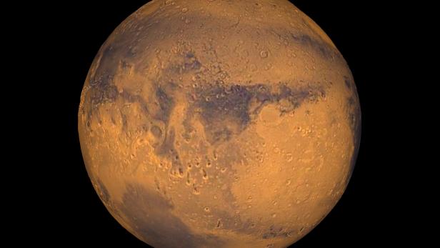 The planet Mars showing showing Terra Meridiani is seen in an undated NASA image