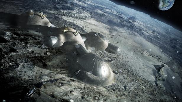 Konzept einer Mondbasis der ESA