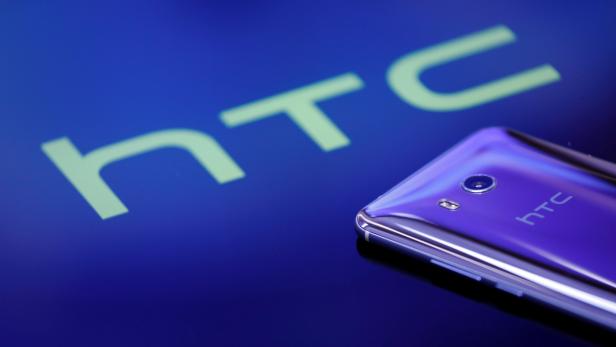 A HTC "U11" smartphone is displayed in this illustration photo